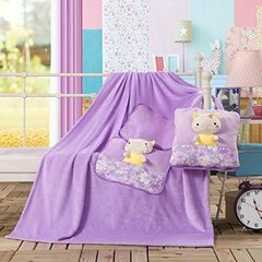 Decoking Pig -huopa, violetti, 160 x 110 cm hinta ja tiedot | Päiväpeitot ja huovat | hobbyhall.fi