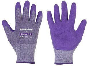 Käsineet FLASH GRIP LAVENDER, koko 6, Bradas hinta ja tiedot | Työkäsineet | hobbyhall.fi