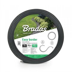 Nurmikon reunussetti EASY BORDER 40mm, harmaa, Bradas hinta ja tiedot | Aidat ja tarvikkeet | hobbyhall.fi