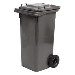 Square bin with wheels Grey 120L hinta ja tiedot | Kompostorit ja jäteastiat | hobbyhall.fi