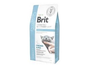 Brit GF Veterinary Diets aikuisille kissoille, kanaa ja herneitä Lihavuus, 5 kg hinta ja tiedot | Brit Vet Lemmikit | hobbyhall.fi