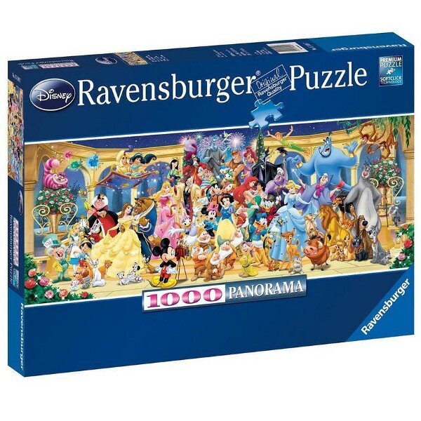 Palapeli 1000 Pieces Panorama Disney Hahmot hinta ja tiedot | Palapelit | hobbyhall.fi