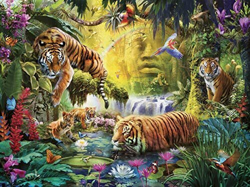 Palapeli 1500 Pieces Rauhallinen Tigers hinta ja tiedot | Palapelit | hobbyhall.fi