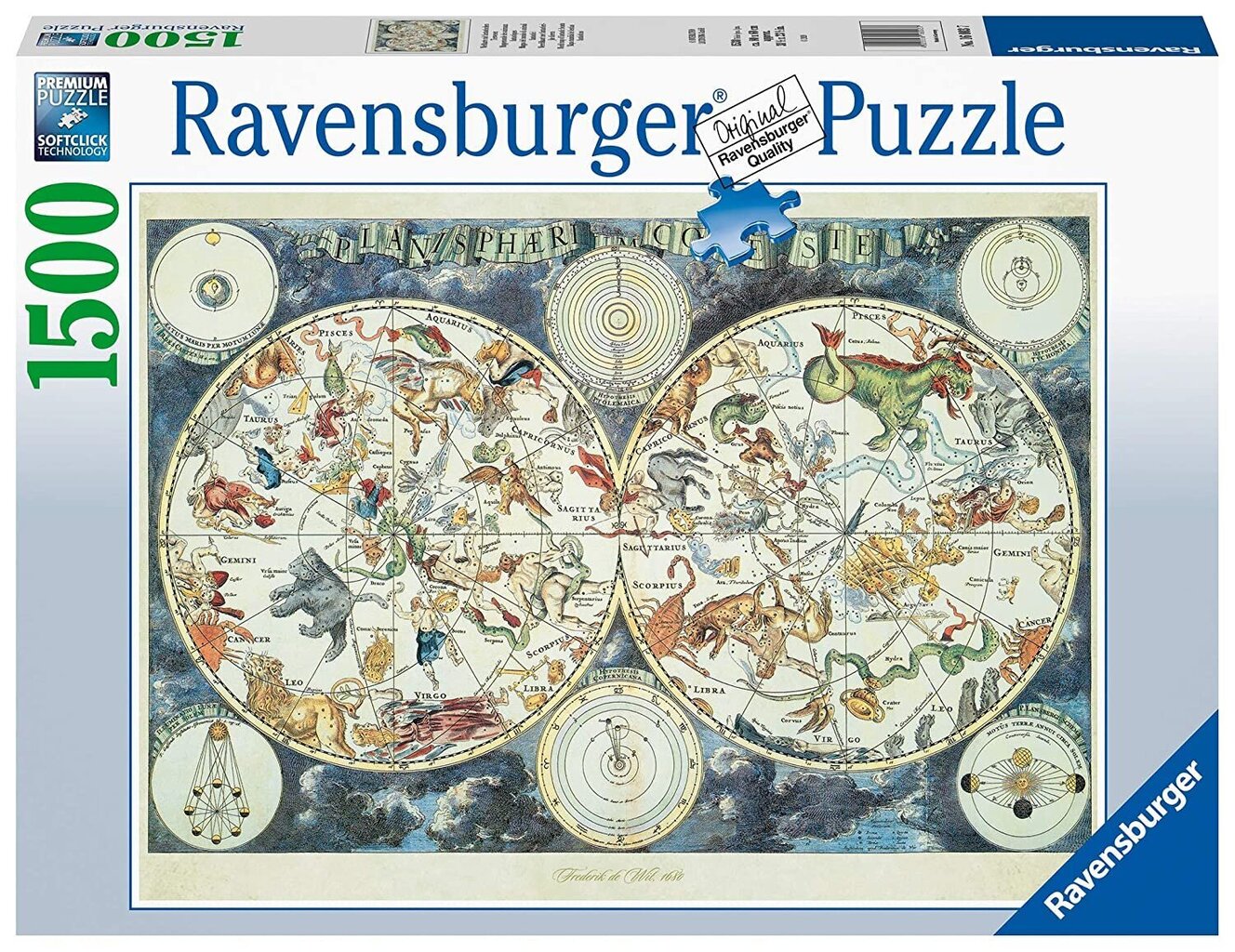 Puzzle 1500 osaa Astrologinen Kartta hinta ja tiedot | Palapelit | hobbyhall.fi