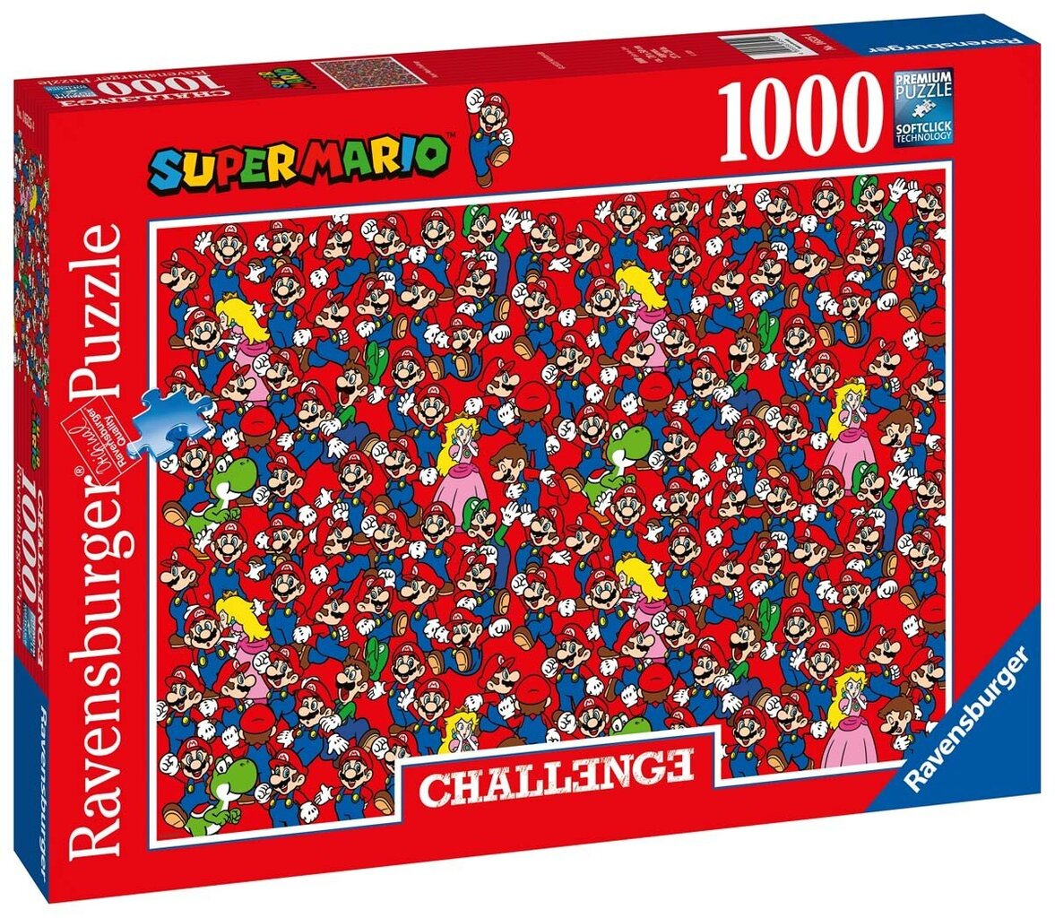 Palapeli 1000 kpl Challange, Super Mario Bros hinta ja tiedot | Palapelit | hobbyhall.fi