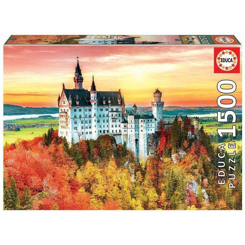 Puzzle 1500 kappaletta Syksy Neuschwanstein Saksassa hinta ja tiedot | Palapelit | hobbyhall.fi