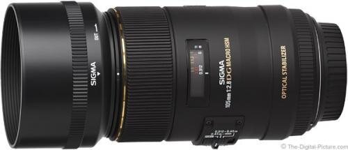 Objektiivi Sigma 105mm f/2.8 EX Macro DG OS HSM Canon hinta ja tiedot | Objektiivit | hobbyhall.fi