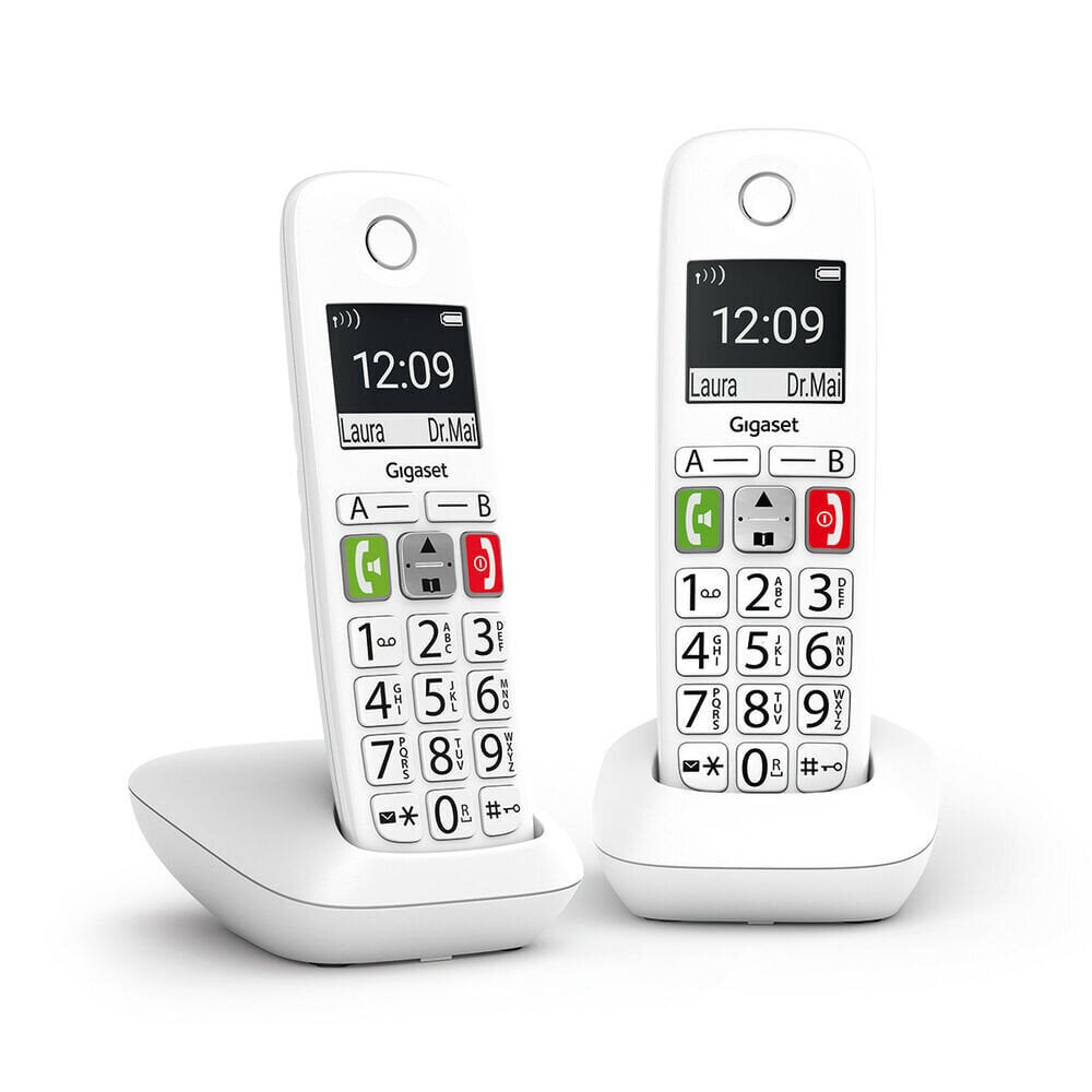 Gigaset E290 Duo -pöytäpuhelin, valkoinen hinta ja tiedot | Lankapuhelimet | hobbyhall.fi