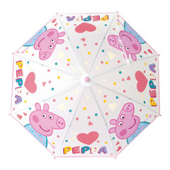 Peppa Pig (Pipsa Possu) vaaleanpunaisen värinen sateenvarjo (Ø 80 cm) hinta ja tiedot | The Paw Patrol Muoti | hobbyhall.fi