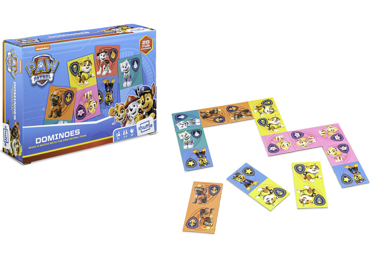 Peli Shuffle Domino Paw Patrol (Ryhmä Hau) (EU) hinta ja tiedot | Lautapelit ja älypelit | hobbyhall.fi