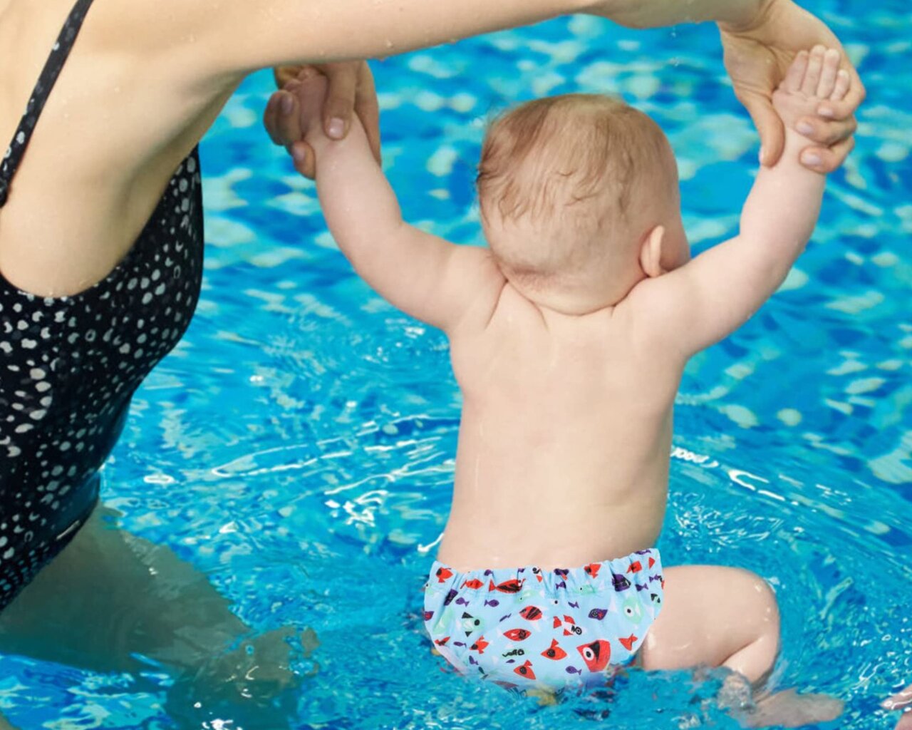 Vuodonkestävät uimavaipat, uudelleenkäytettävät 12-24 kg (9-12 kk). hinta ja tiedot | Vauvan uimapuvut | hobbyhall.fi