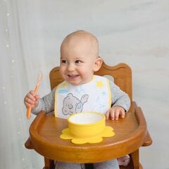 Baboo silikonikulho imukuppipohjalla, keltainen, 6 kk+ hinta ja tiedot | Vauvan ja lasten astiat | hobbyhall.fi