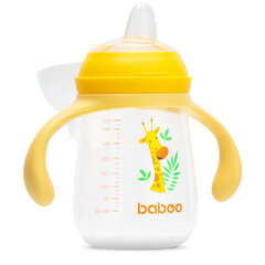 Baboo muki silikoninokalla, 260 ml, safari, keltainen, 6 kk+ hinta ja tiedot | Baboo Vauvatarvikkeet | hobbyhall.fi