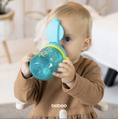 Baboo muki silikonipillillä ja painovoimapallolla, 300 ml, satama, vihreä, 9 kk+ hinta ja tiedot | Baboo Lapset | hobbyhall.fi