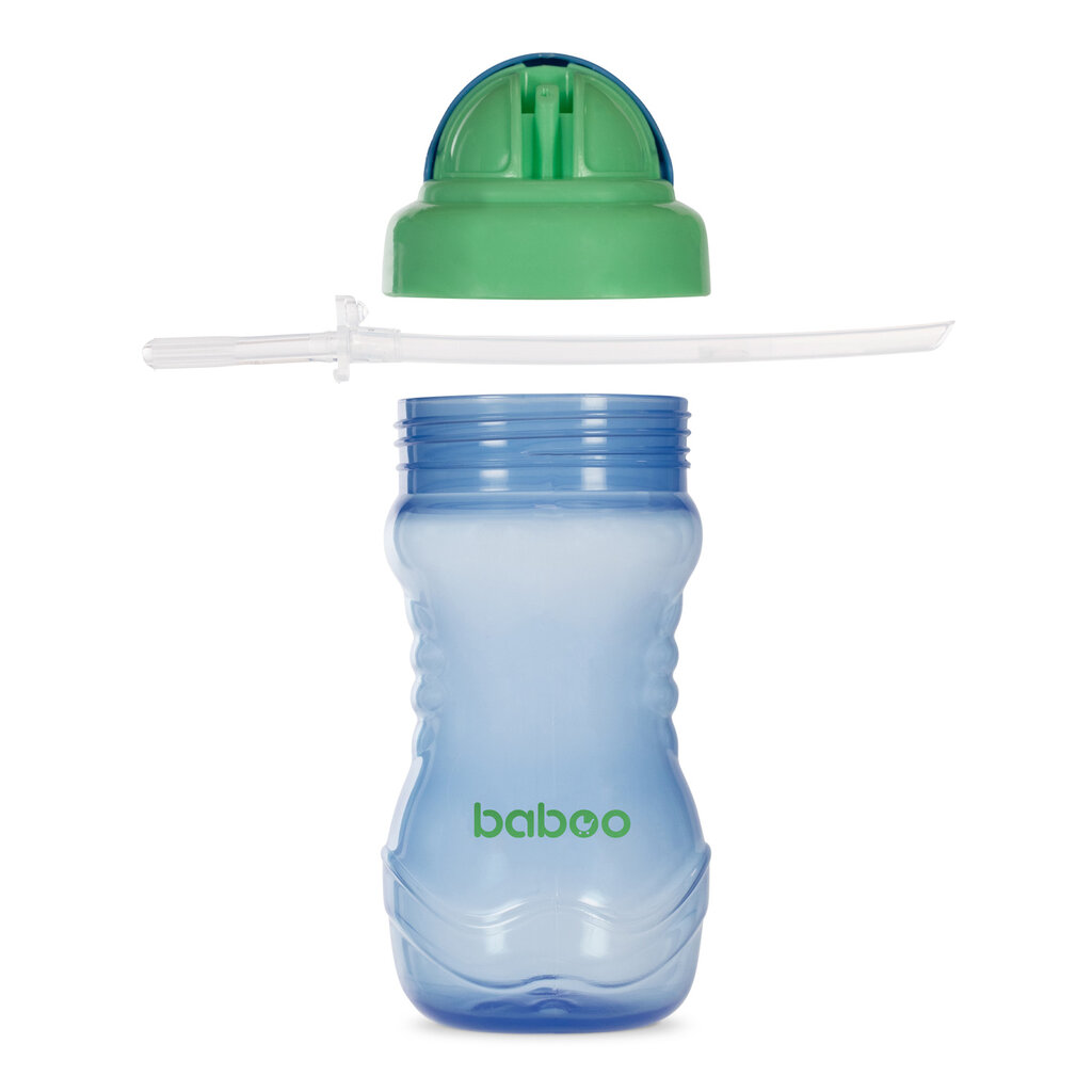 Baboo vesipullo silikonipillillä, 360 ml, 9 kk+, 2 kpl hinta ja tiedot | Tuttipullot ja tarvikkeet | hobbyhall.fi