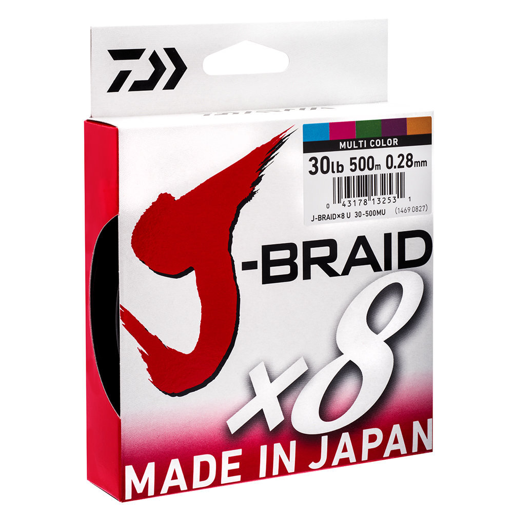 Kalastussiima Daiwa J-Braid x8 Multi Color PE hinta ja tiedot | Siimat | hobbyhall.fi