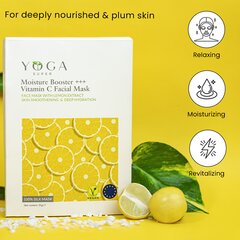C-Vitamiini, silkki ja hyaluronihappo kasvonaamio, 100% Vegaaninen, YogaSuper (Pack of 7) hinta ja tiedot | Kasvonaamiot ja silmänalusaamiot | hobbyhall.fi
