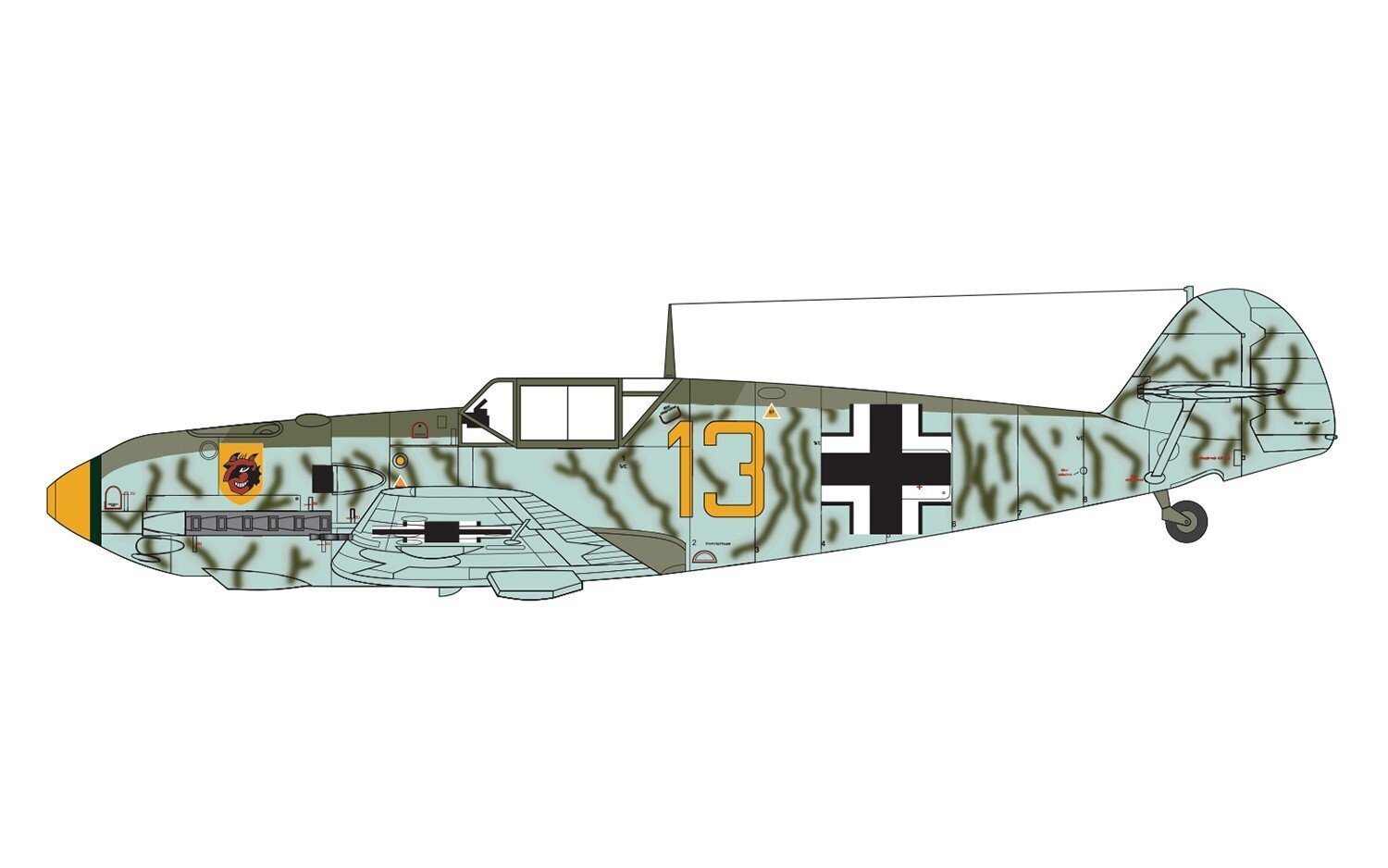 Pienoismalli Messerschmitt BF 109E-4 hinta ja tiedot | Pienoismallit | hobbyhall.fi