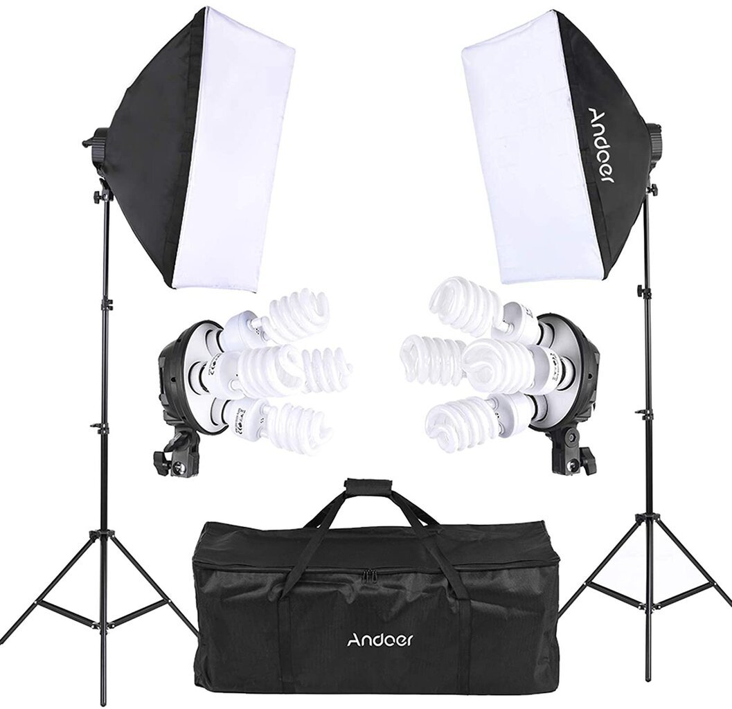 Valaistus Softbox PMS 4 -lampuilla hinta ja tiedot | Valokuvaustarvikkeet | hobbyhall.fi