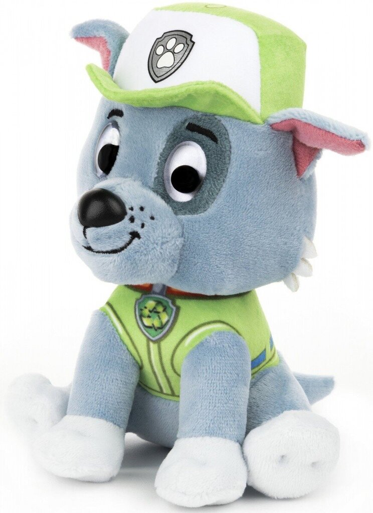 Paw Patrol (Ryhmä Hau) maskotti pehmo 15cm Rocky hinta ja tiedot | Pehmolelut | hobbyhall.fi