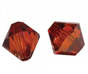 Swarovski-kristallihelmiä, punainen magma, 11 kpl. hinta ja tiedot | Korujen valmistus ja helmikoristeet | hobbyhall.fi