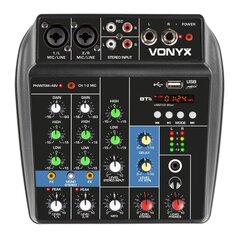 Vonyx VMM100 Audiomikseri USB/BT hinta ja tiedot | Vonyx Soittimet | hobbyhall.fi