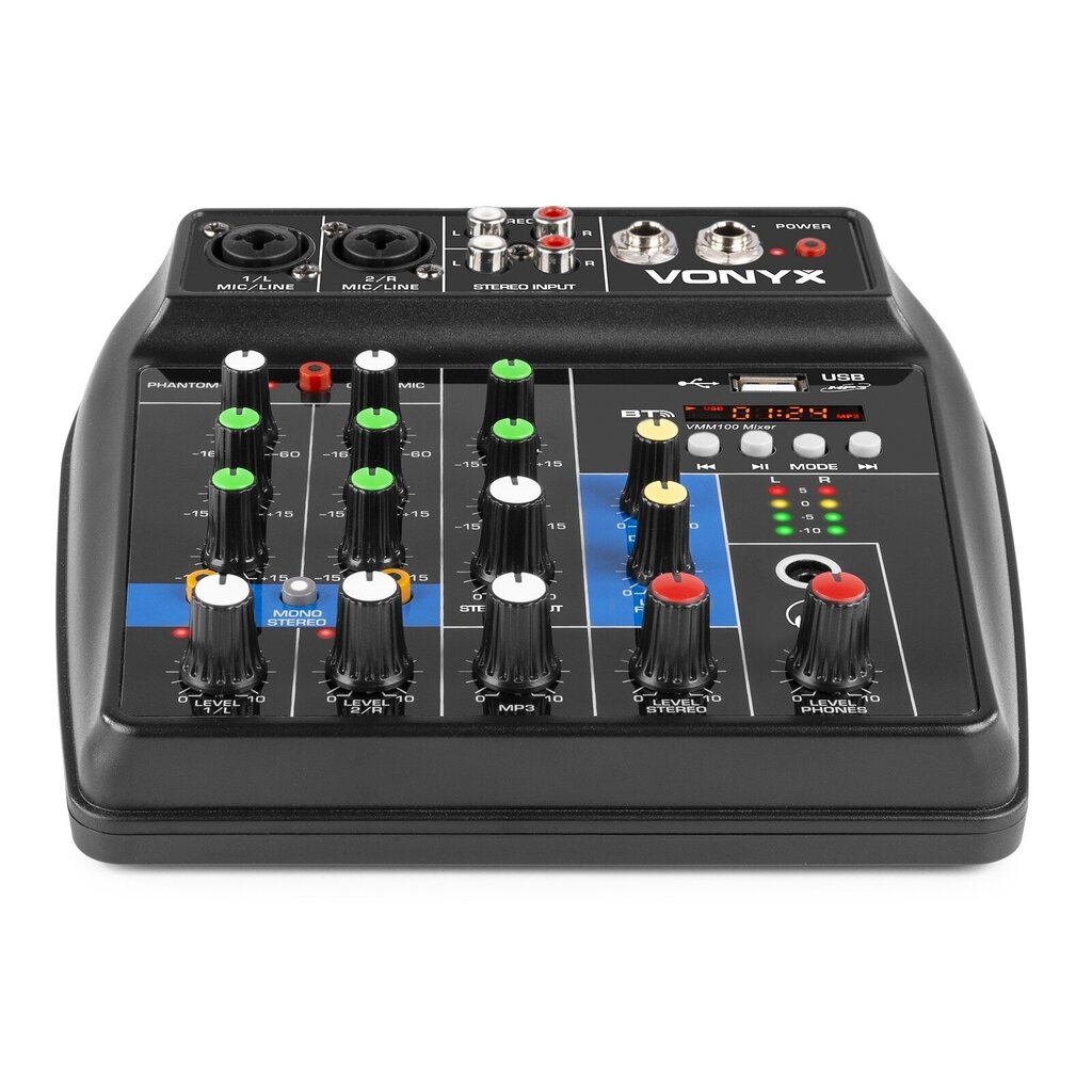 Vonyx VMM100 Audiomikseri USB/BT hinta ja tiedot | DJ-laitteet | hobbyhall.fi