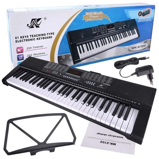 MK 2102 USB-piano- kosketinsoitin soitonopetteluun hinta ja tiedot | Soittimien lisätarvikkeet | hobbyhall.fi