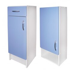 Kylpyhuoneen kalustesarja F1001342, sininen/valkoinen hinta ja tiedot | Kylpyhuonekaapit | hobbyhall.fi