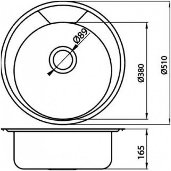 Teräksinen pesuallas Novaservis DR51, 51 x 51 cm hinta ja tiedot | Keittiöaltaat | hobbyhall.fi