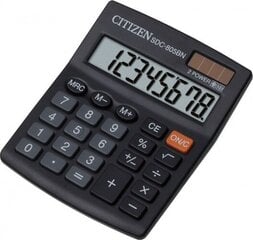Citizen SDC 805BN laskin, 8-numeroinen malli hinta ja tiedot | Toimistotarvikkeet | hobbyhall.fi