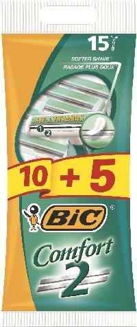 Bic Comfort kertakäyttöiset partaterät, 10 +5 kpl. hinta ja tiedot | Parranajo ja karvanpoisto | hobbyhall.fi