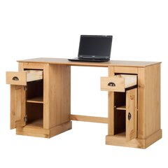 Työpöytä Living Tommy 140 kirjoituspöytä, vaaleanruskea hinta ja tiedot | Tietokonepöydät ja työpöydät | hobbyhall.fi
