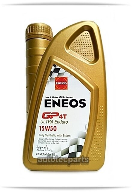 Moottoriöljy ENEOS GP4T Ultra Enduro 15w50 täyssynteettisillä estereillä, 1 Ltr hinta ja tiedot | Moottoriöljyt moottoripyörille | hobbyhall.fi