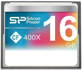 Silicon Power -muistikortti CF 16GB 400x hinta ja tiedot | Kameran muistikortit | hobbyhall.fi