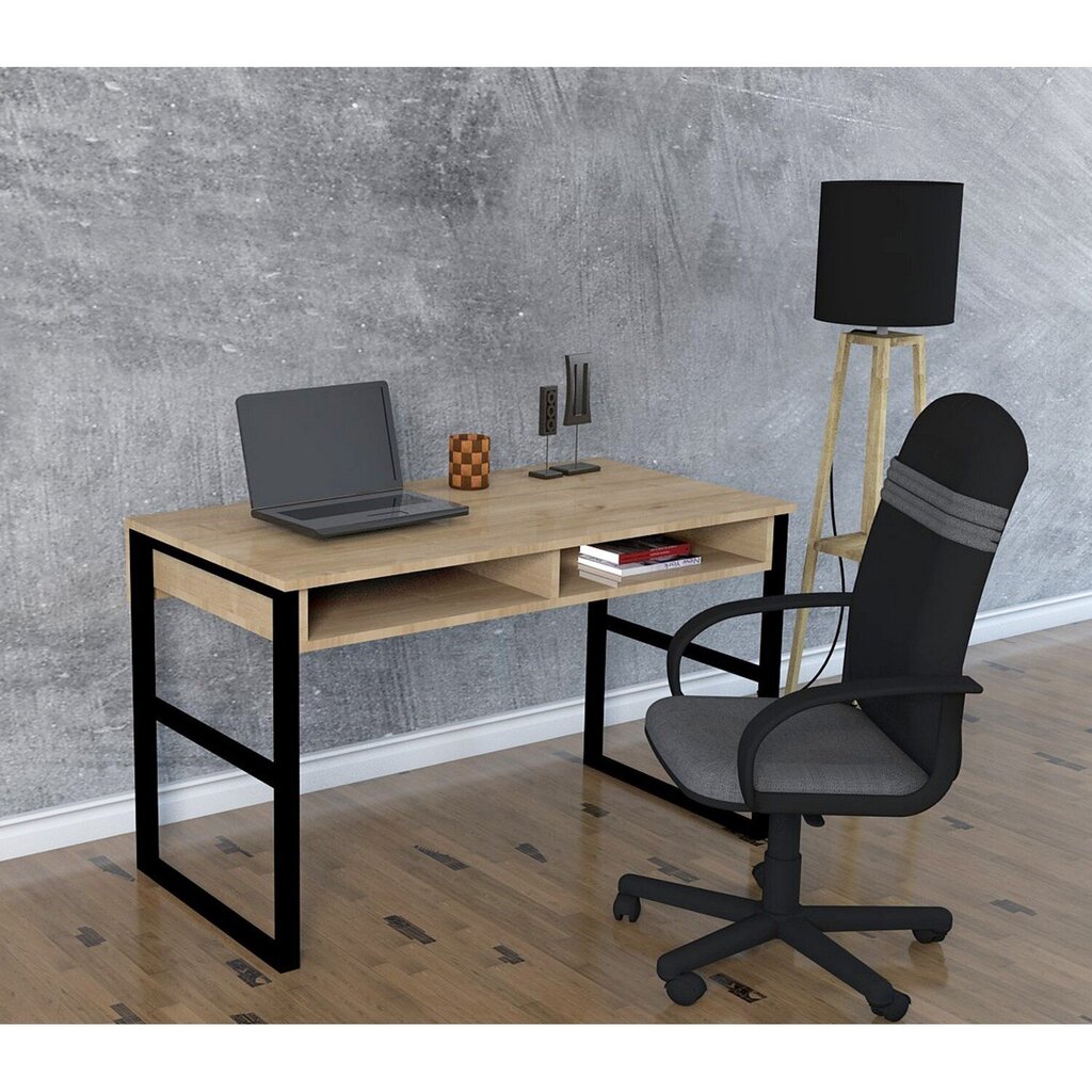 Työpöytä Kalune Design Nero, ruskea/musta hinta ja tiedot | Tietokonepöydät ja työpöydät | hobbyhall.fi