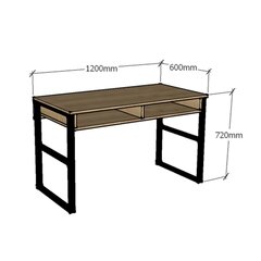 Työpöytä Kalune Design Nero, ruskea/musta hinta ja tiedot | Tietokonepöydät ja työpöydät | hobbyhall.fi