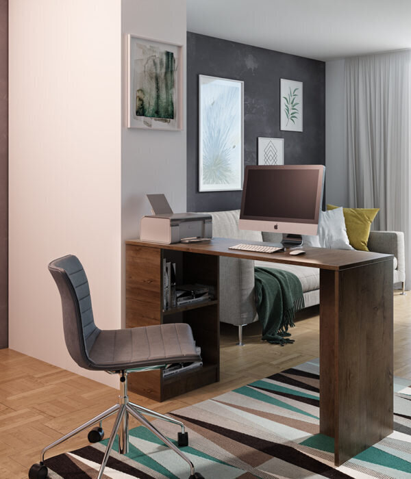 Työpöytä ADRK Furniture Jack, ruskea hinta ja tiedot | Tietokonepöydät ja työpöydät | hobbyhall.fi