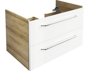 Kylpyhuoneen alakaappi Fackelmann Milano 2S, vaaleanruskea/valkoinen hinta ja tiedot | Kylpyhuonekaapit | hobbyhall.fi
