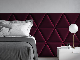 Cosmopolitan Design Majuro L1 -pehmeät seinäpaneelit, 3 kpl, punainen hinta ja tiedot | Cosmopolitan Design Huonekalujen lisätarvikkeet | hobbyhall.fi