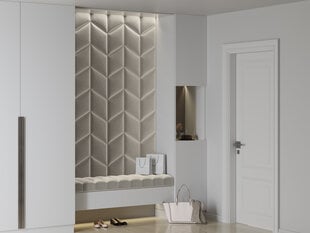 Cosmopolitan Design Makira R3 -pehmeät seinäpaneelit, 3 kpl, vaalea beige hinta ja tiedot | Pehmeät seinäpaneelit | hobbyhall.fi