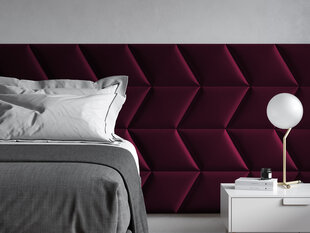 Cosmopolitan Design Makira L1 -pehmeät seinäpaneelit, 3 kpl, punainen hinta ja tiedot | Cosmopolitan Design Huonekalujen lisätarvikkeet | hobbyhall.fi