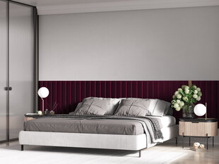 Cosmopolitan Design Knox L1 -pehmeät seinäpaneelit, 3 kpl, punainen hinta ja tiedot | Cosmopolitan Design Huonekalujen lisätarvikkeet | hobbyhall.fi