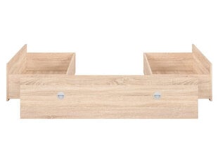 3-laatikon setti sänkyyn BRW Nepo Plus 160 3S, tammi hinta ja tiedot | Vuodevaatelaatikot | hobbyhall.fi