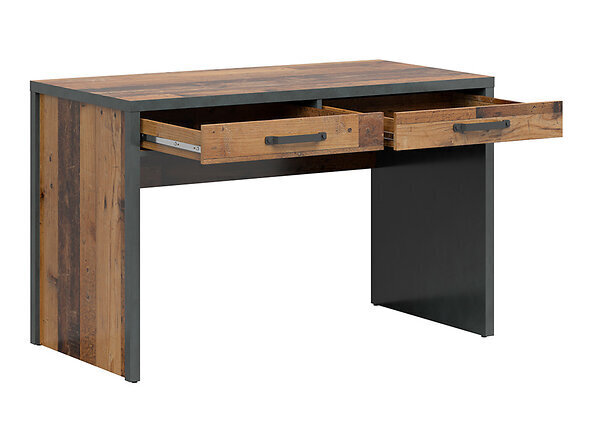 Työpöytä BRW Weston 2S, ruskea/tummanharmaa hinta ja tiedot | Tietokonepöydät ja työpöydät | hobbyhall.fi