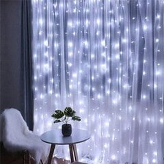 Valoverho, 300 LED, kylmä valkoinen hinta ja tiedot | Jouluvalot | hobbyhall.fi