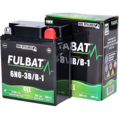 Akku Fulbat 6N6-3B/B1, 6,3 Ah 50 A EN 6V hinta ja tiedot | Moottoripyörien akut | hobbyhall.fi