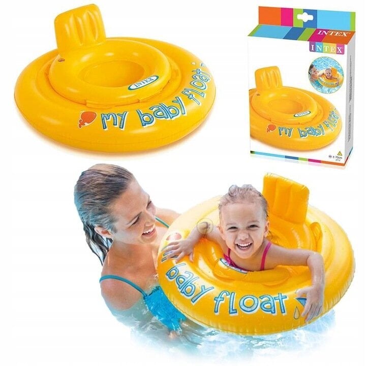 Lasten uimapatja istuimella Intex My Baby Float hinta ja tiedot | Puhallettavat vesilelut ja uima-asusteet | hobbyhall.fi