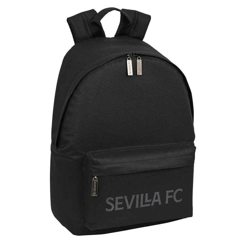 Koulureppu Sevilla Fútbol Club Teini Musta (31 x 41 x 16 cm) hinta ja tiedot | Koulureput ja -laukut | hobbyhall.fi