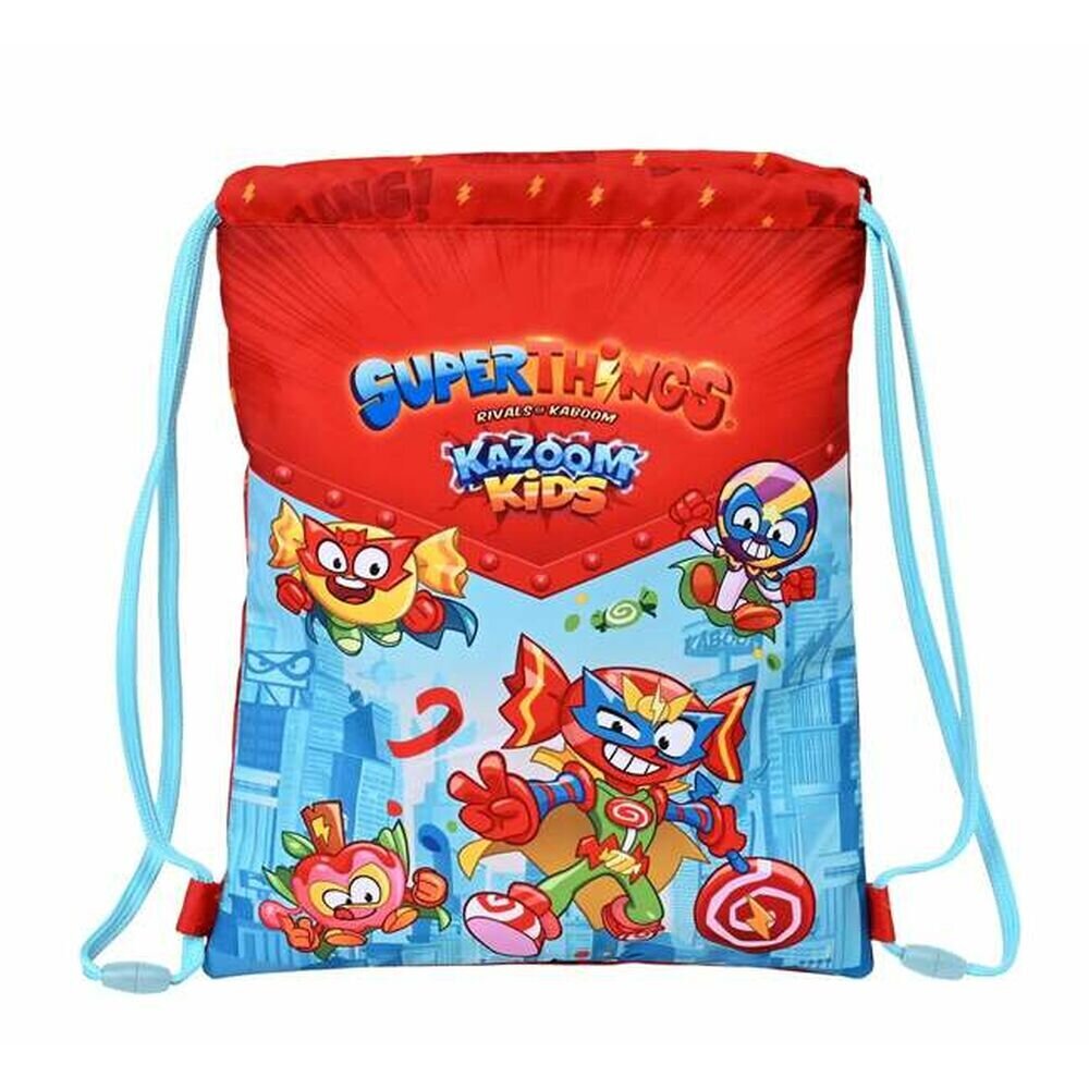 SuperThings Kazoom Kids Laukku nauhoilla (26 cm x 34 cm x 1 cm) hinta ja tiedot | Koulureput ja -laukut | hobbyhall.fi